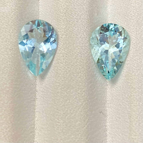 Matching Aquamarine Pair - 2.90 carat