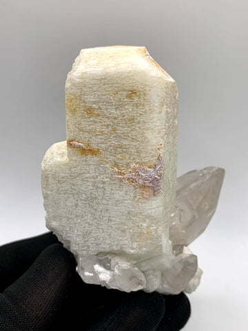Microcline Feldspar With Smoky Quartz Crystals