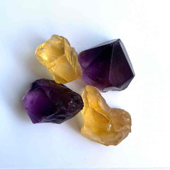 38.36 Grams Amethyst 27.21 Rough Citrine