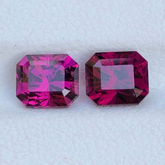 3.10 Carats Mulberry Purplish Raspberry Garnet Pair