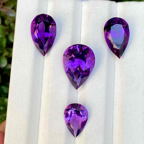 Natural Amethyst Jewelry Set