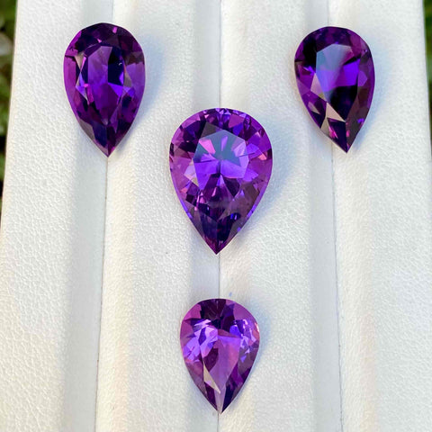 Natural Amethyst Jewelry Set