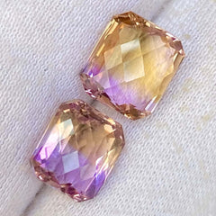 9.90 carats Ametrine Pair