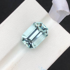 9 Carats Natural Blue Faceted Aquamarine