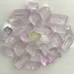 Natural Facet Rough Kunzite Lot