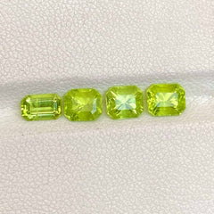 Natural Faceted Peridot Gemstones Lot