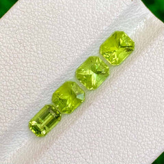 Natural Faceted Peridot Gemstones Lot