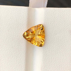 2.80 Carats Natural Loose Citrine Gemstone in Trilliant Cut