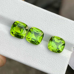 Natural Peridot Gemstone Set