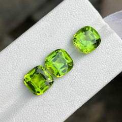 Natural Peridot Gemstone Set