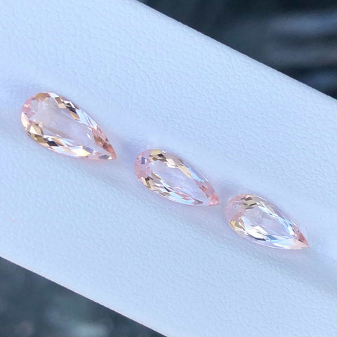 Natural Pink Morganite Jewelry Set