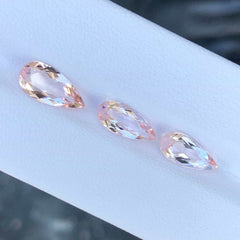 Natural Morganite Jewelry Set