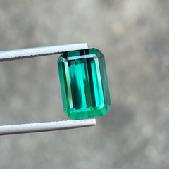 Natural Bluish Green Loose Tourmaline Gemstone