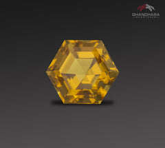 Natural Deep Yellow Citrine Stone