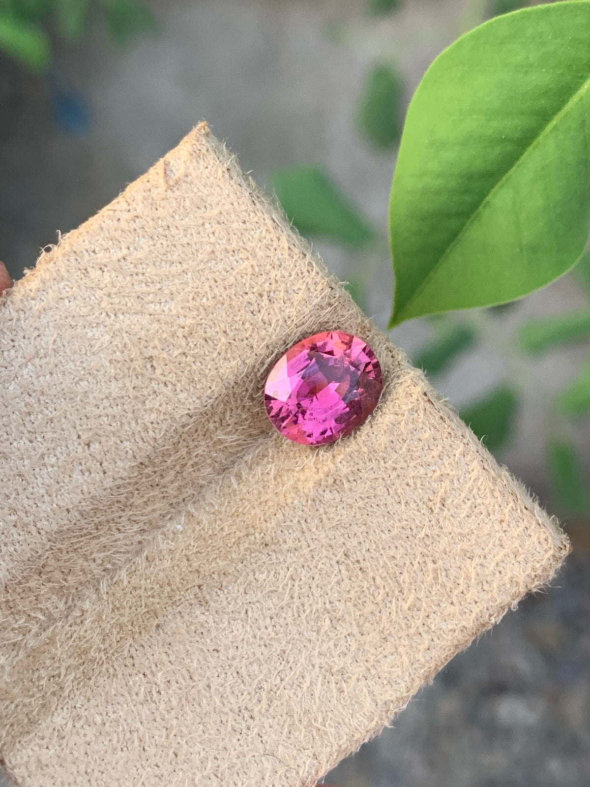 Natural Hot Pink Tourmaline Stone