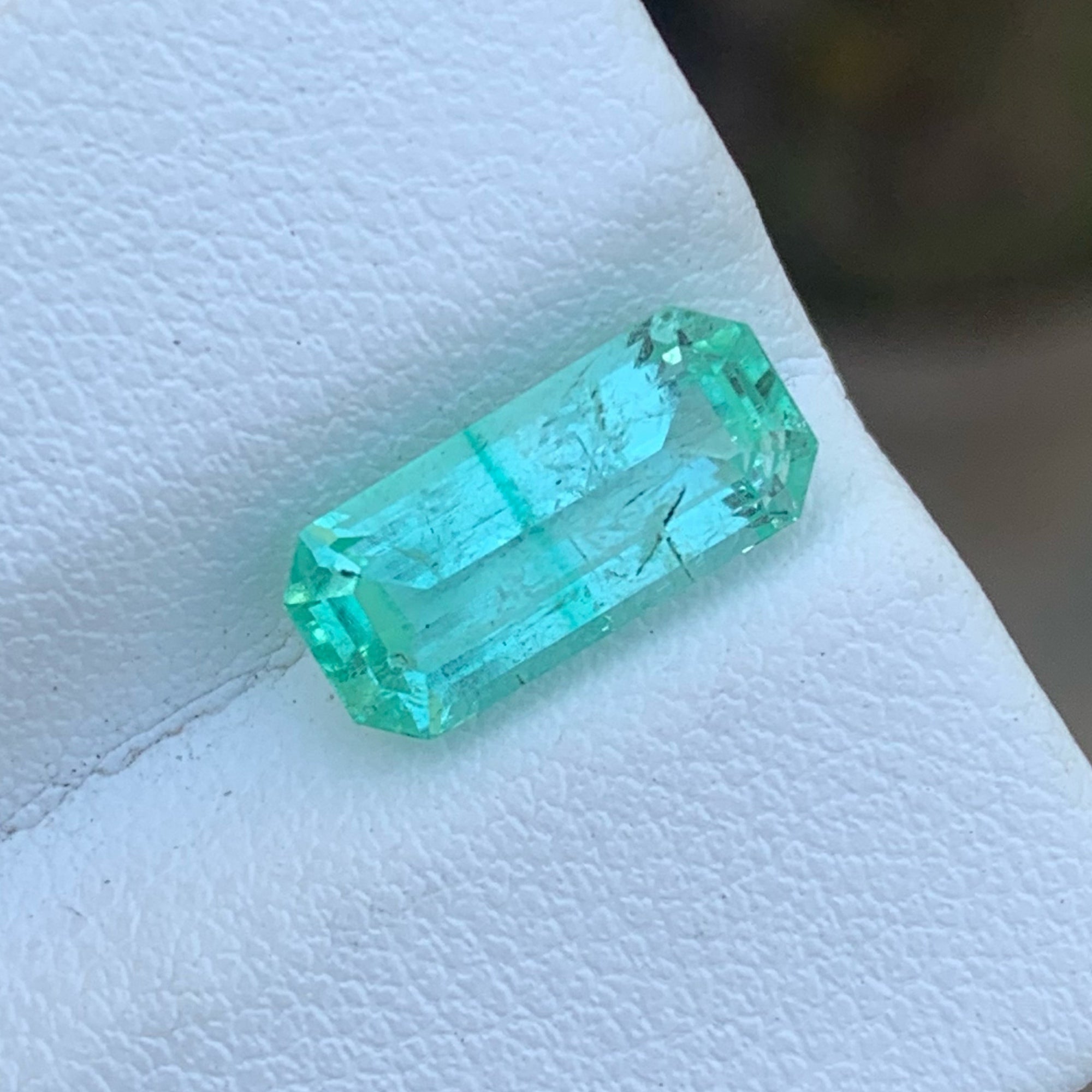 Natural Light Green Emerald Gemstone
