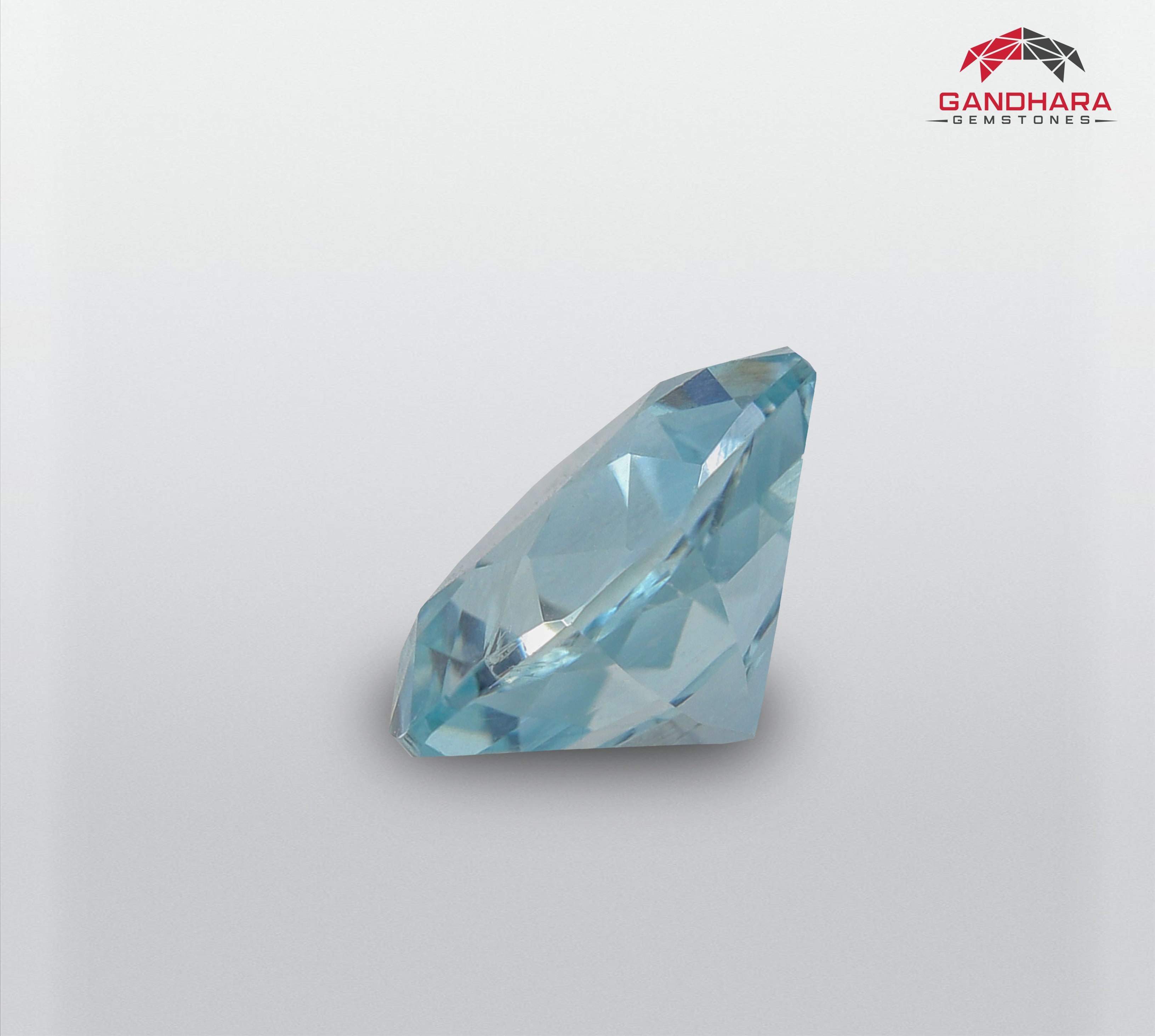 Natural Sea Blue Aquamarine Stone Gandhara Gems
