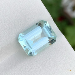 Natural Sea Blue Aquamarine Cut Gemstone