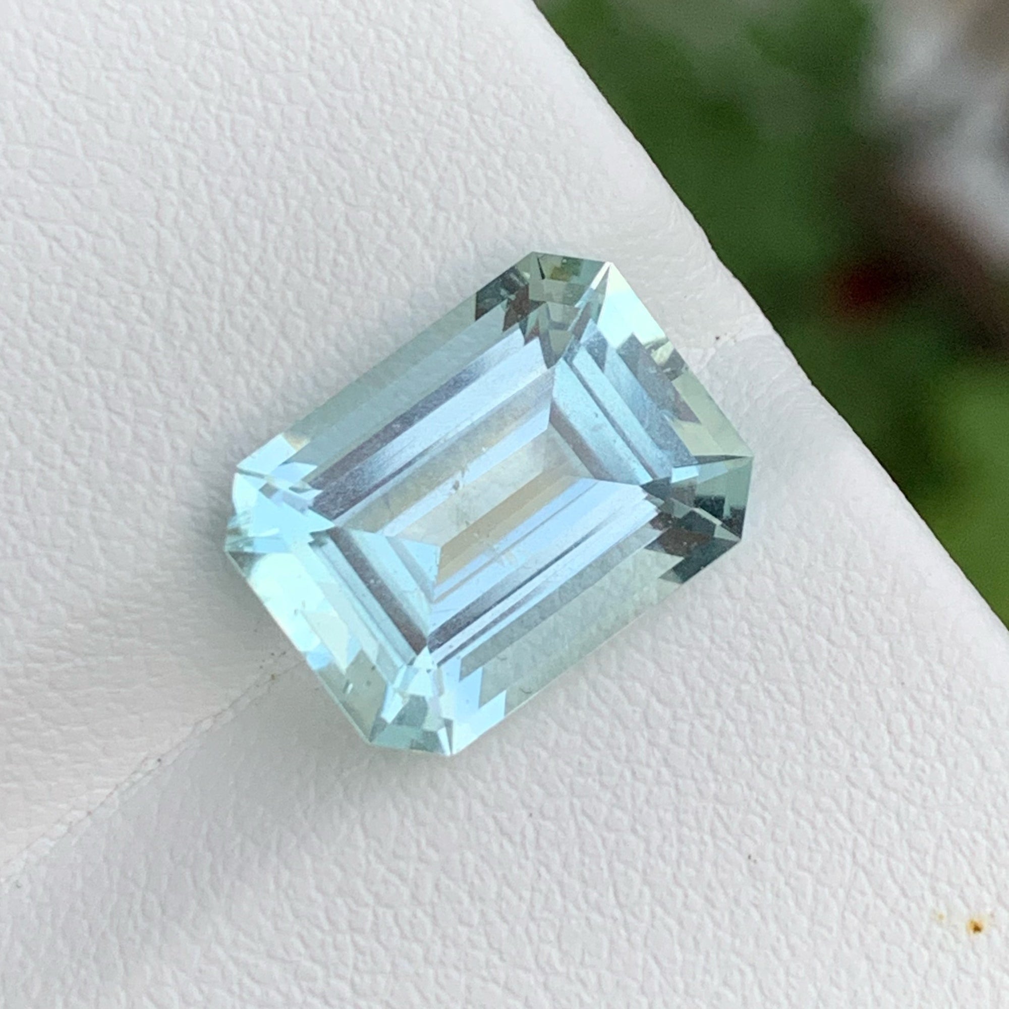 Natural Sea Blue Aquamarine Cut Gemstone