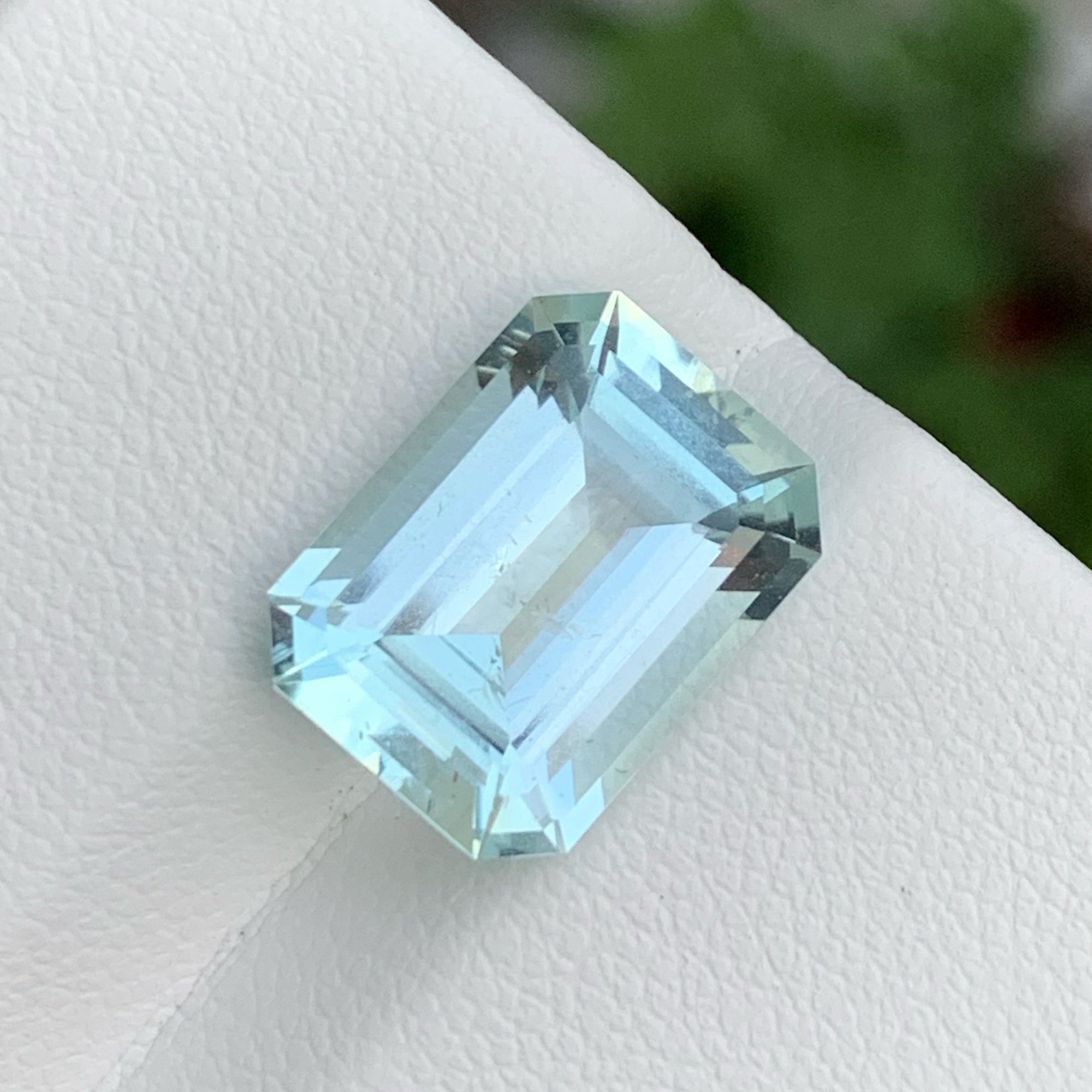 Natural Sea Blue Aquamarine Cut Gemstone