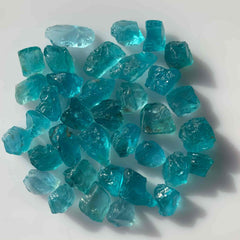 Neon Blue Apatite Facet Rough