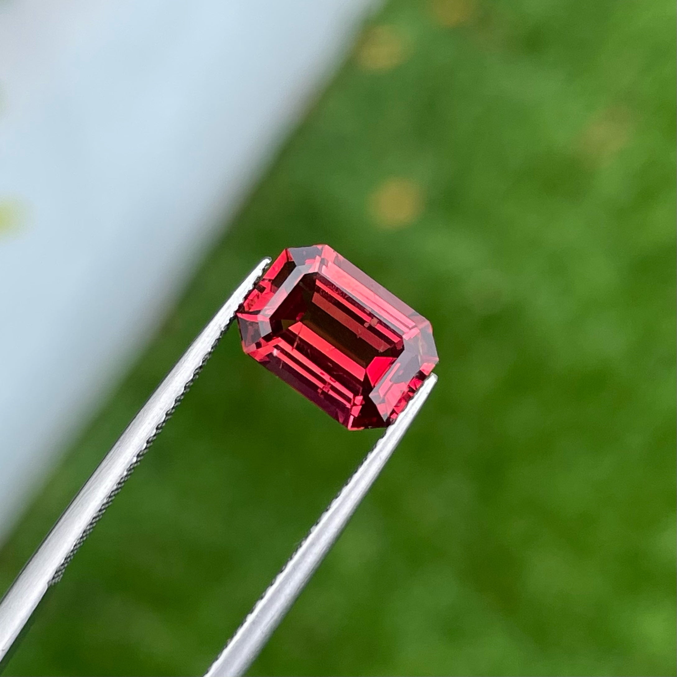 Orange Red Natural Spinel From Burma