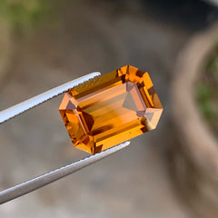 Orange Yellow Natural Citrine Stone