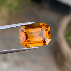 Orange Yellow Natural Citrine Stone