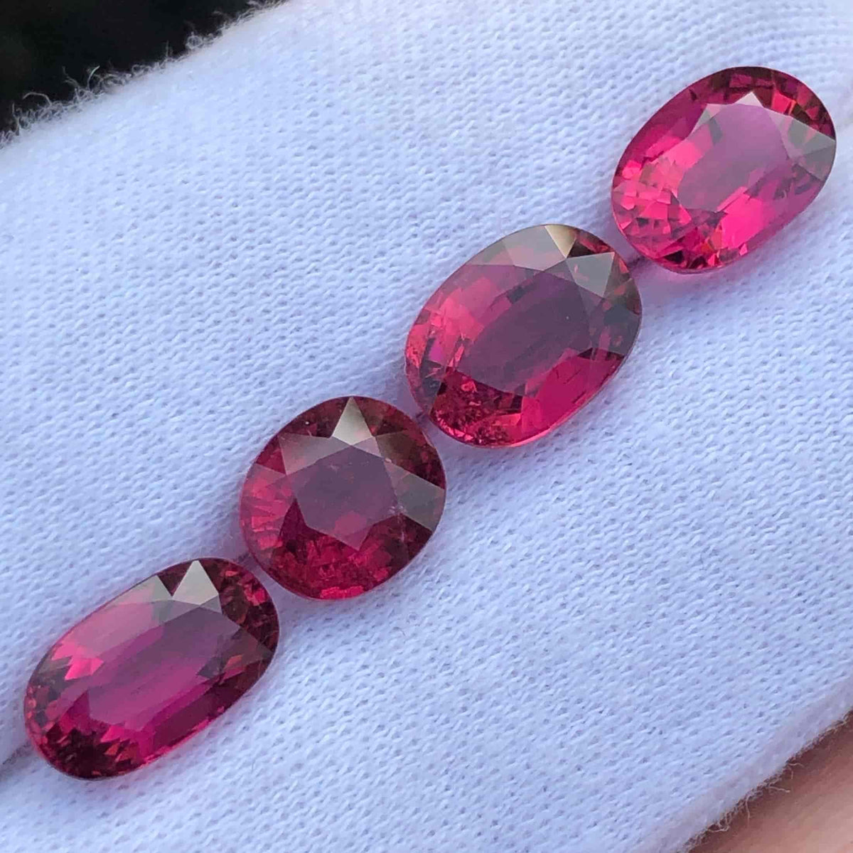 Oval Cut Loose Pink Tourmaline Gemstones