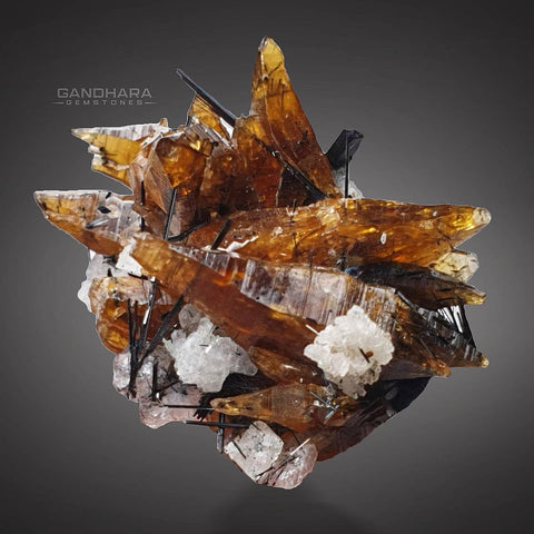 Parisite-(Ce) Crystals Cluster with Synchesite
