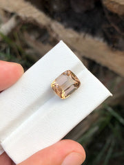 Peach Cushion Cut Loose Tourmaline