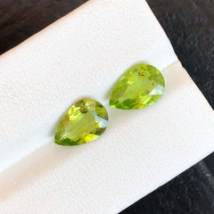 Natural Peridot Pair for Sale