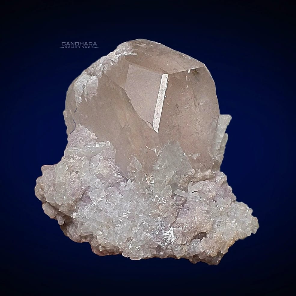 Pink Morganite Crystal on Lepidolite Matrix