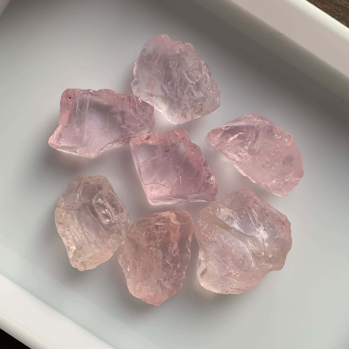 Pink Morganite Facet Rough Lot - 18.64 grams
