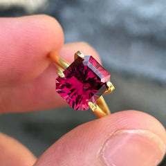 Pinkish Red Malawian Garnet Gemstone