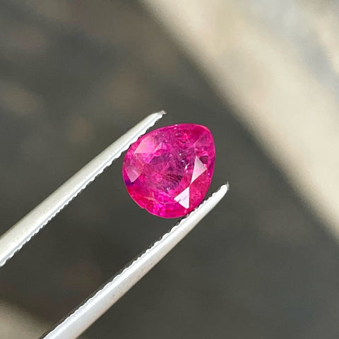 Pinkish Red Natural Afghan Ruby Stone