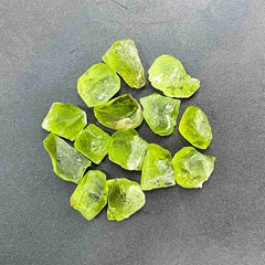 Pistachio Green Peridot Facet Rough Lot