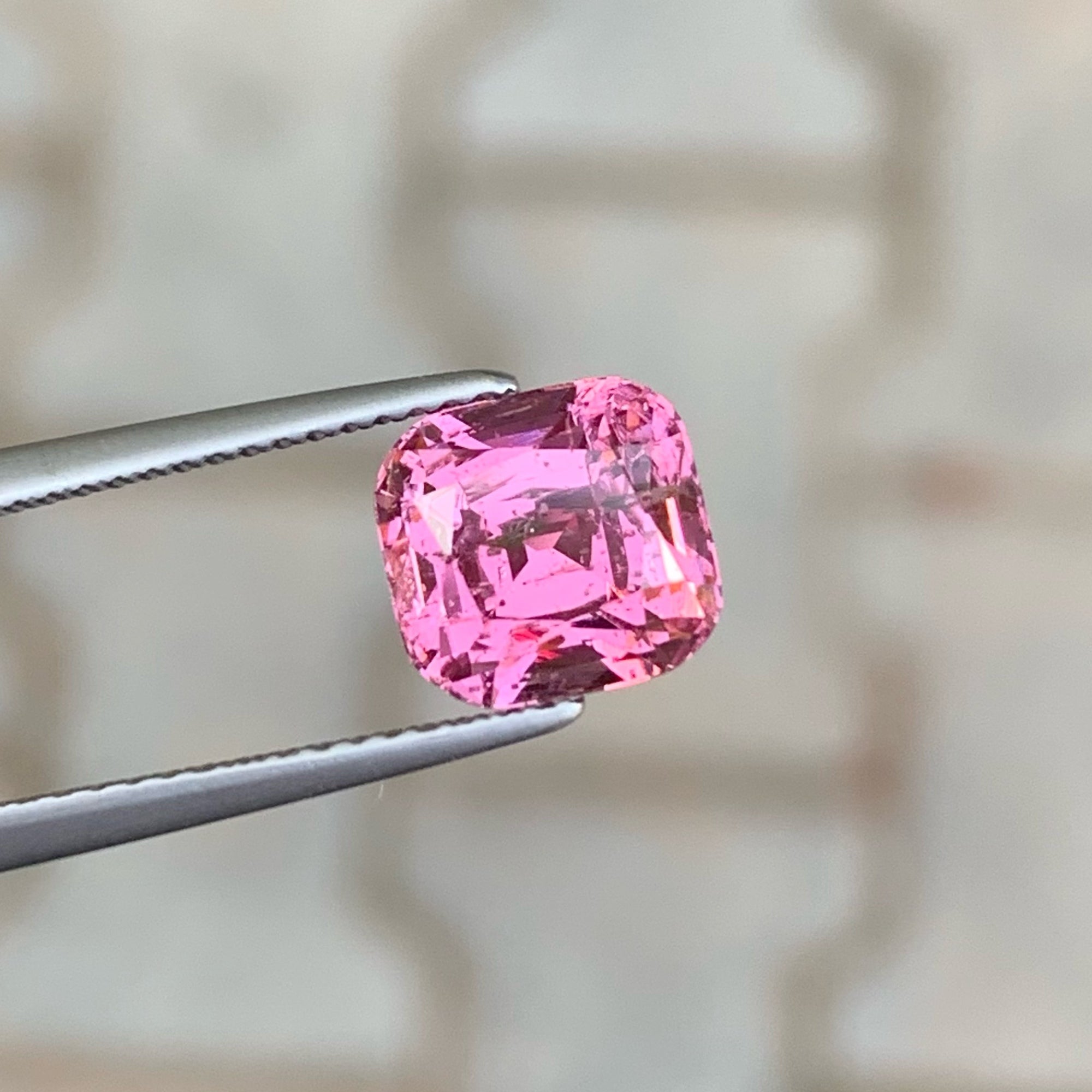 Exquisite Sweet Pink Tourmaline Cut Stone