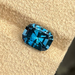 Precision Cut Natural London Blue Topaz Stone