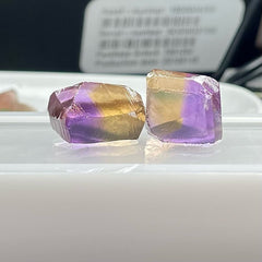 Preformed Ametrine Facet Rough Duo