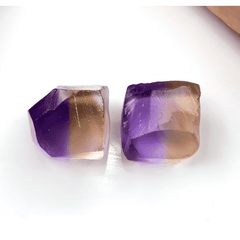 Preformed Ametrine Pair Facet Rough