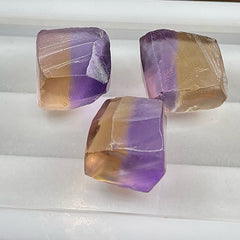 Preformed Bolivianite Facet Rough Trio