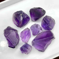 Purple Amethyst Facet Rough Lot