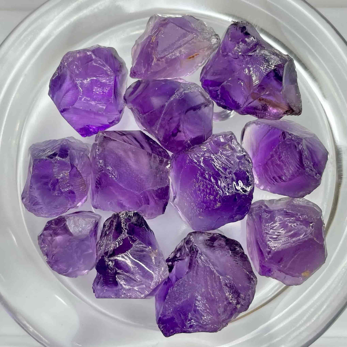 Purple Amethyst Facet Rough Parcel