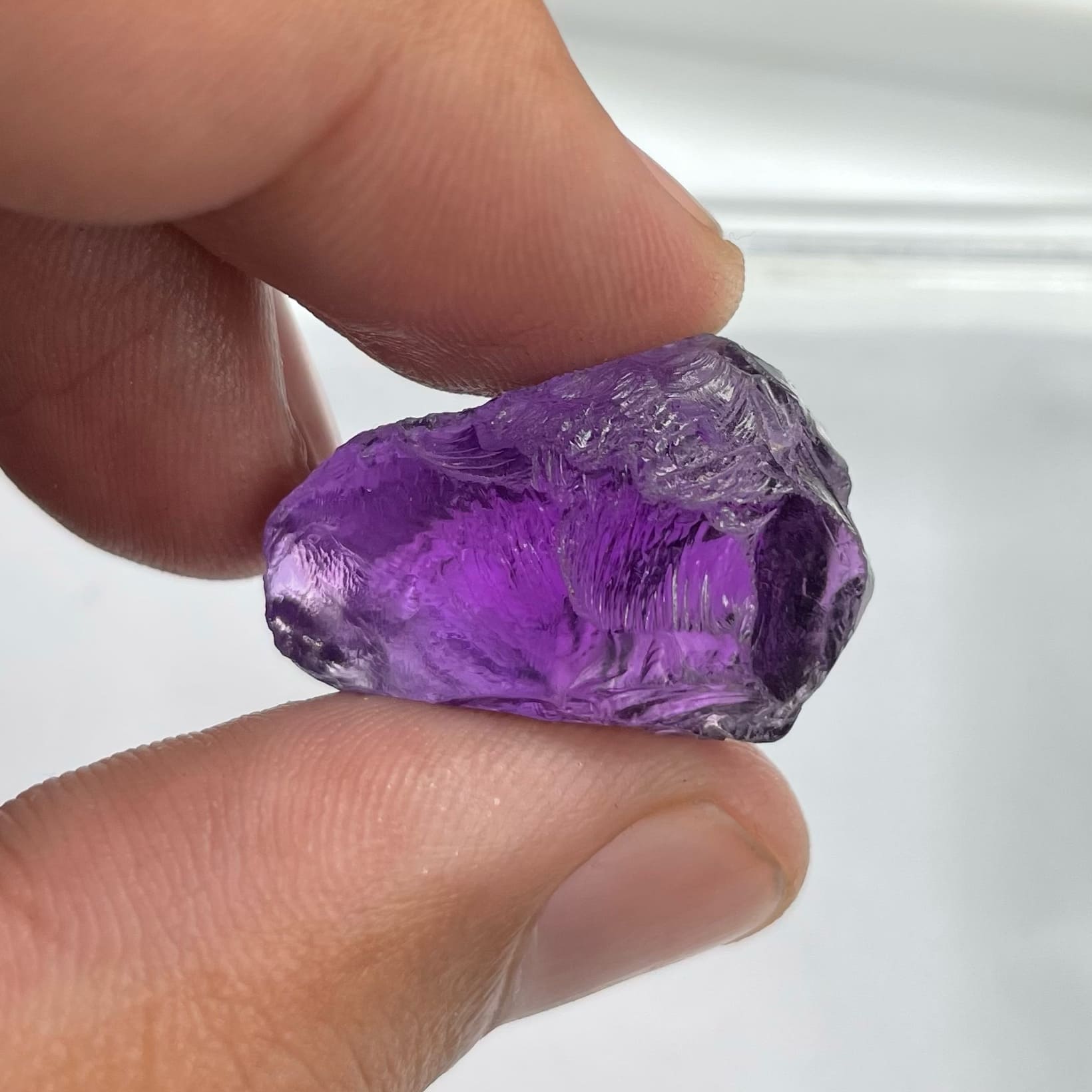 130 Carats Purple Amethyst Facet Rough Pieces