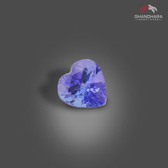 Purplish Blue Tanzanite Heart Shaped