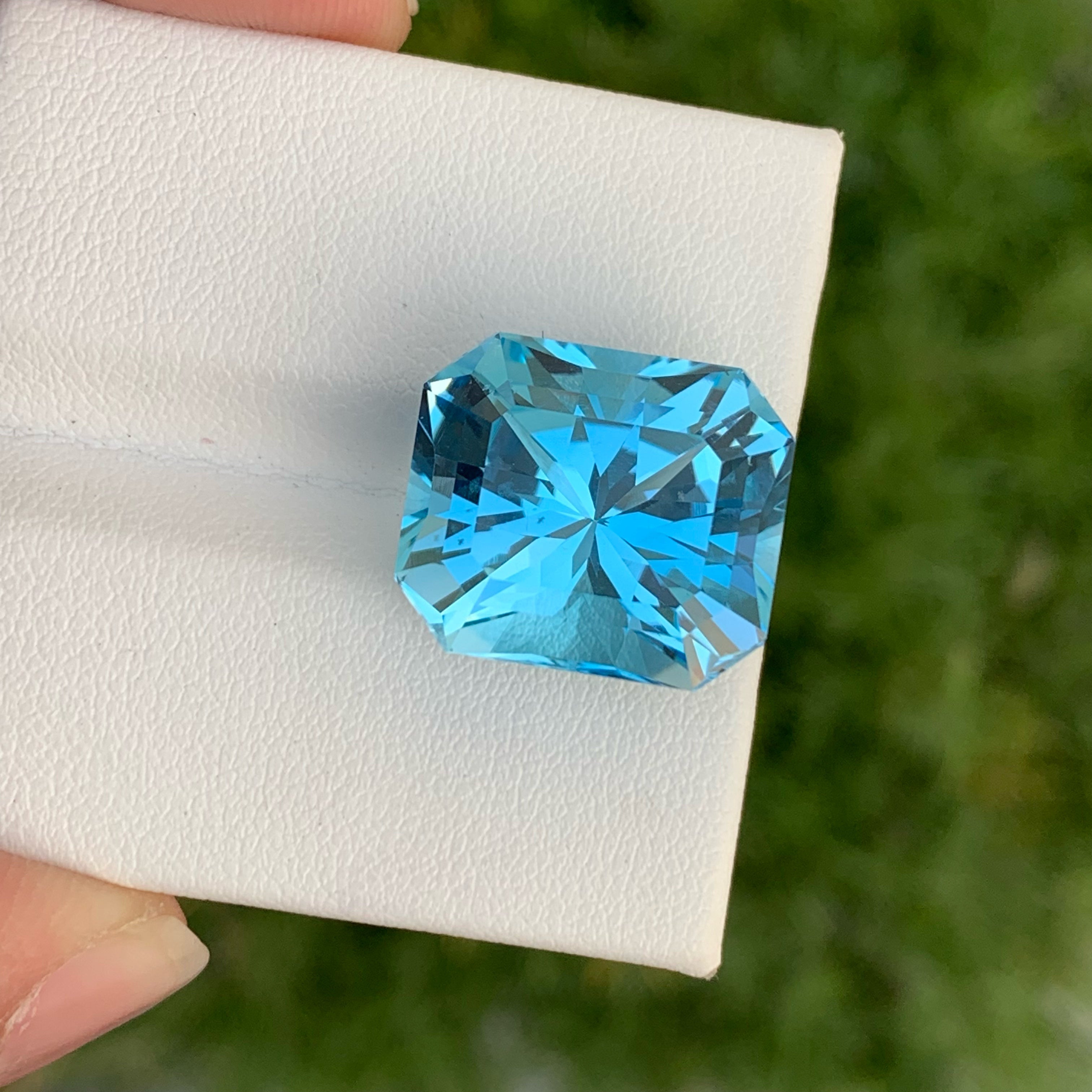 Radiantly Swiss Blue Topaz Gemstone