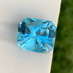 Radiantly Swiss Blue Topaz Gemstone