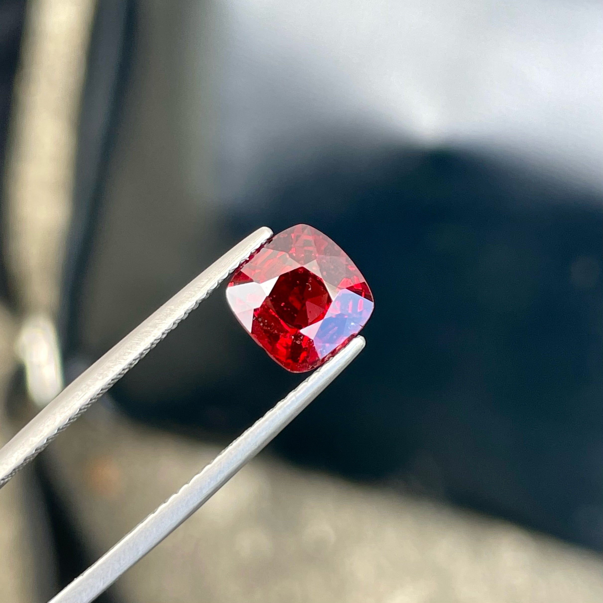 Red Burma Spinel Stone