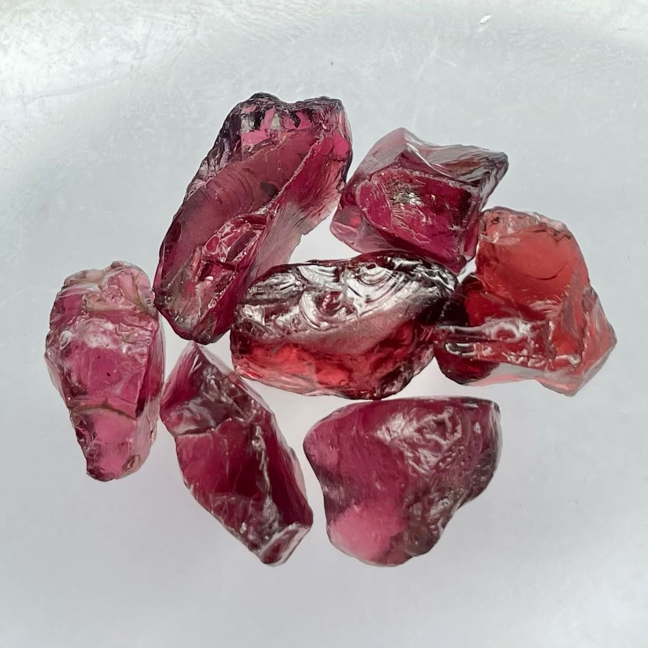 52.70 Carats Rhodolite Garnet Facet Rough Pieces